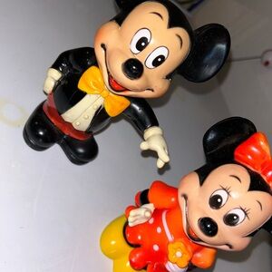 Disney Mickey Mouse PIGGY BANK FIGURES Black and Red